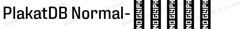 PlakatDB Normal字体转换